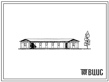 Типовой проект 183-211-11с/1 Одноэтажный двухквартирный дом с квартирами типа 2Б. Для строительства в IVА климатическом подрайоне Туркменской ССР сейсмичностью 7 и 8 баллов.