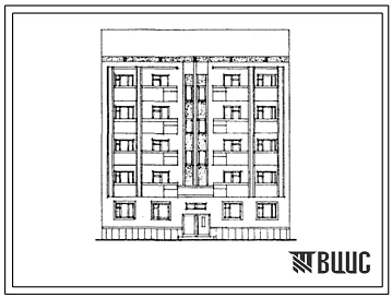 Типовой проект 70-070с.01.13.86 5-этажная 10-квартирная рядовая блок-секция 3Б-4Б. Конструктивный вариант с объемными сантехкабинами для г. Алма-Аты
