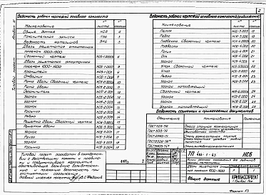 Альбом 6 Дверь решетчатая откатная проемом 1000х1900. Механическая часть.  