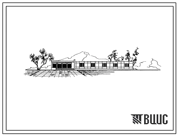 Типовой проект 284-5-17с Гостиница на 25 мест для сельского строительства в 4 климатическом районе сейсмичностью 7 и 8 баллов
