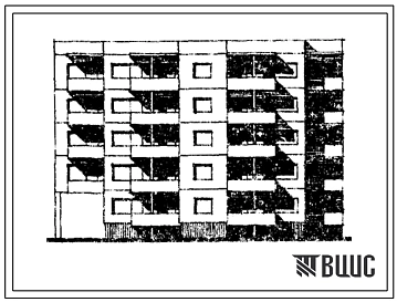 Типовой проект 120В-04/1 Пятиэтажная блок-секция на 20 квартир (однокомнатных 1Б-6, двухкомнатных 2Б-5, трехкомнатных 3А-4, 3Б-5). Для строительства во 2В климатическом подрайоне Литовской ССР