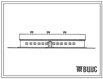 Фасады Типовой проект 802-71 Свинарник на 260 голов ремонтного племенного молодняка. Кормление в специальном помещении.