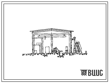 Типовой проект 904-1-1, тип 1 Станция типа 4К-10А производительностью 40 м3/мин сжатого воздуха. Электроснабжения станции на напряжение 380/220 в от трансформаторной подстанции завода при расстоянии не более 300 м.