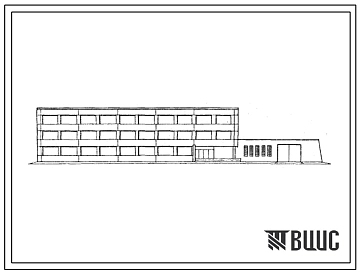 Типовой проект 416-1-96 Здание управления птицефабрик в сборном железобетонном каркасе по серии ИИ-04