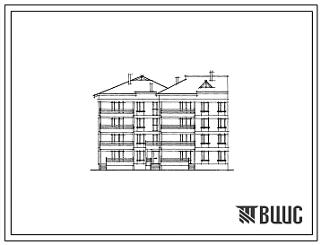 Типовой проект 17-021/1.2 4-этажная 16-квартирная торцевая левая блок-секция с квартирами типа 2Б-2Б-3Б-3Б. Для строительства в 1В климатическом подрайоне, 2 климатическом районе (с возможностью применения в 3 климатическом районе).