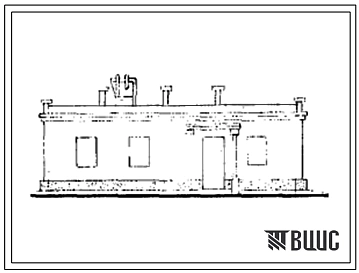 Типовой проект 416-1-2 Служебно-бытовые помещения на 30 человек с конторой.