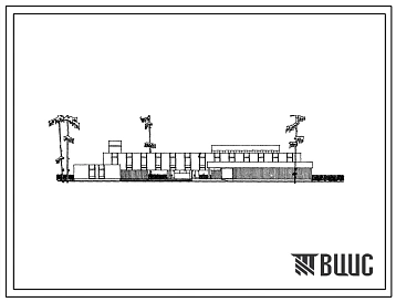 Типовой проект 274-31-37 Общественный центр микрорайона на 9000 жителей. Для строительства во 2 и 3 строительно-климатических зонах.