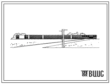 Типовой проект 294-6-2 Закрытый тир упрощенного типа для стрельбы на дистанции 100, 50 и 25м (в кирпиче) для строительства во 2 и 3 строительно-климатических зонах.