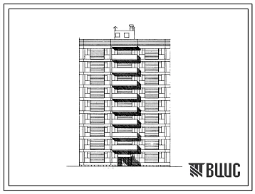 Типовой проект 111-08С Блок-секция рядовая на 18 квартир каркасно-панельных 9-этажных жилых домов (трехкомнатных 3А-10, пятикомнатных 5А-8). Для строительства в 4 климатическом районе Армянской ССР сейсмичностью 7-8 баллов.