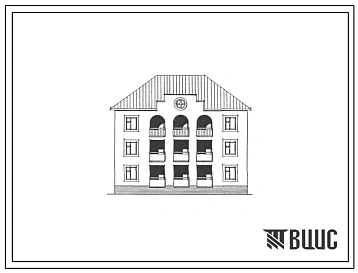 Типовой проект 118-192-39с.13.89 ТРЕХЭТАЖНЫЙ 6-КВАРТИРНЫЙ ЖИЛОЙ ДОМ 3-4