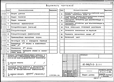 Э.1-1 Электрооборудование. Без электроплит ниже и выше отм. 0.000
