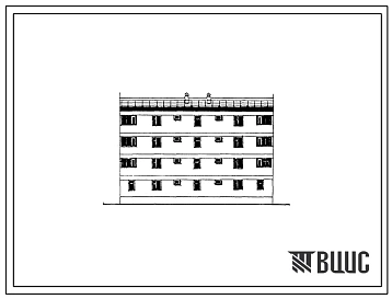 Типовой проект 77-085сп.85 Четырехэтажная блок-секция рядовая на 8 квартир