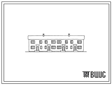 Типовой проект 144-52-80СП Четырехквартирный блокированный трехкомнатный жилой дом для строительства в районах с сейсмичностью 9 баллов. Для строительства в 3 и 4 строительно-климатических зонах. На просадочных грунтах.