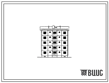 Типовой проект 69-018с/1 Пятиэтажная блок-секция на 10 квартир (двухкомнатных 2Б-5, трехкомнатных 3А-5). Для строительства в г.Алма-Ата, в районе сейсмичностью 9 баллов