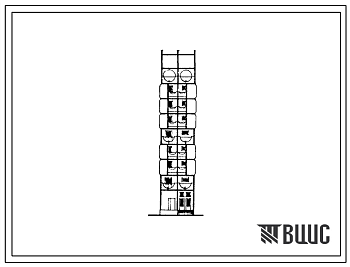 Фасады Типовой проект 97-0346c.23.88 9-этажный компоновочный объемно-планировочный элемент КОПЭ 9.1 для Кемеровской области