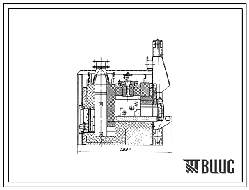 Типовой проект 406-9-305.86 печь нагревательная камерная размерами пода 0,93х0,7 м на газе низкого давления с отводом дыма вверх