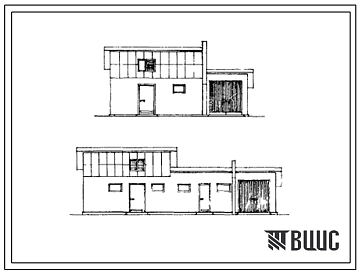 Типовой проект 194-000-200 Хозяйственные надворные постройки для усадебных жилых домов тип 1, тип 2