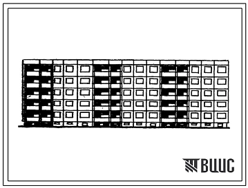 Типовой проект 111-120К-27/1 Дом пятиэтажный трехсекционный 40-квартирный крупнопанельный.