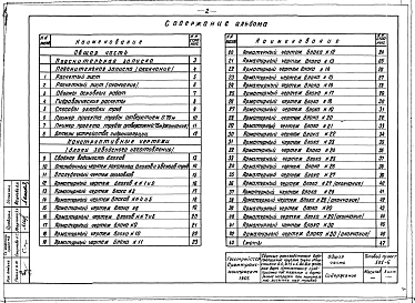 Альбом 1 Рабочие чертежи