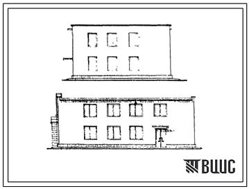 Типовой проект 416-1-31 Контора лесхоза и ЛМС для среднеевропейской части СССР.