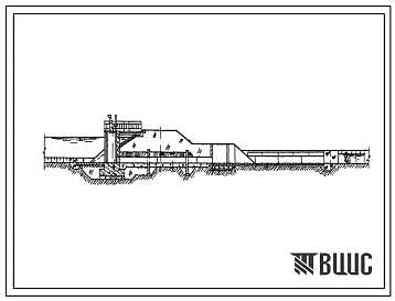 Типовой проект 413-1-10 Донный водовыпуск на напор 2,5 м и расход 1,16 м3/с