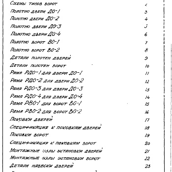 Состав фльбома. Серия г-806А ДвериАльбом 1 Рабочие чертежи.