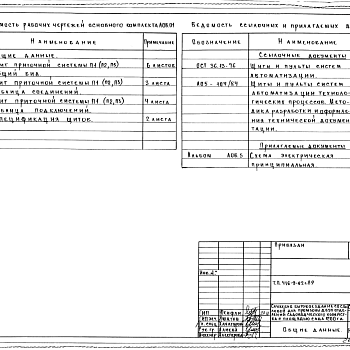 Состав фльбома. Типовой проект 416-9-62с.89Альбом 7 Чертежи-задание заводу-изготовителю