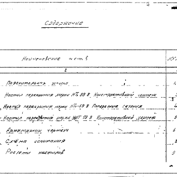 Состав фльбома. Шифр 03-86 НастилыАльбом 1 Рабочие чертежи настилов перекрытий марок НТо-59-8, ПНТ-59-8 армированные термически-устойчивой арматурной сталью класса Ат-V.