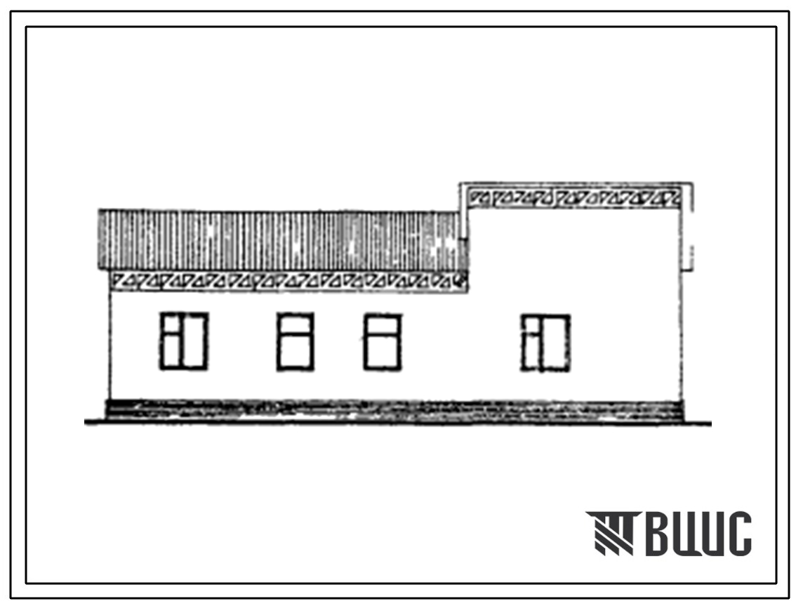 Типовой проект 184-000-534с.13.86 Одноэтажный одноквартирный жилой дом с 5-комнатной квартирой для индивидуальных застройщиков (южная подзона Узбекской ССР)