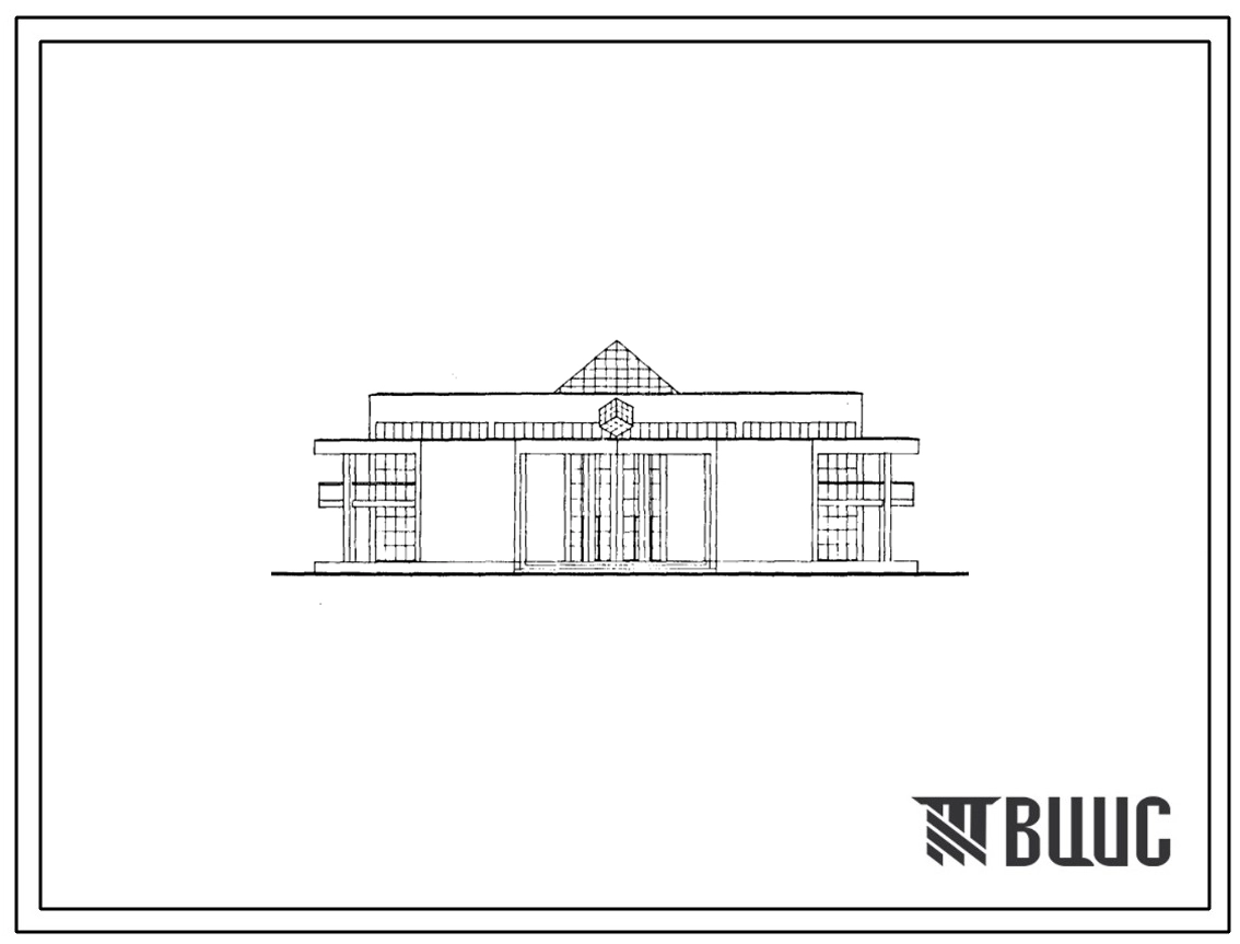 Типовой проект 264-019-29.87 Зал игровых автоматов на 130 посетителей. Здание двухэтажное. Каркас по серии 1.020-1/83. Стены из кирпича.