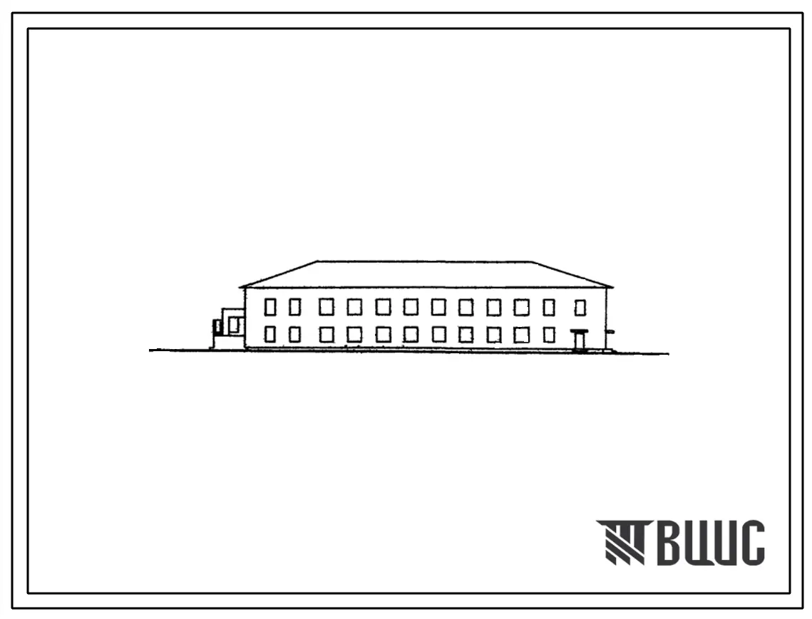 Типовой проект 224-9-25с Общежитие для школ на 120 мест. Для строительства в районах Киргизской ССР с сейсмичностью 8-9 баллов.