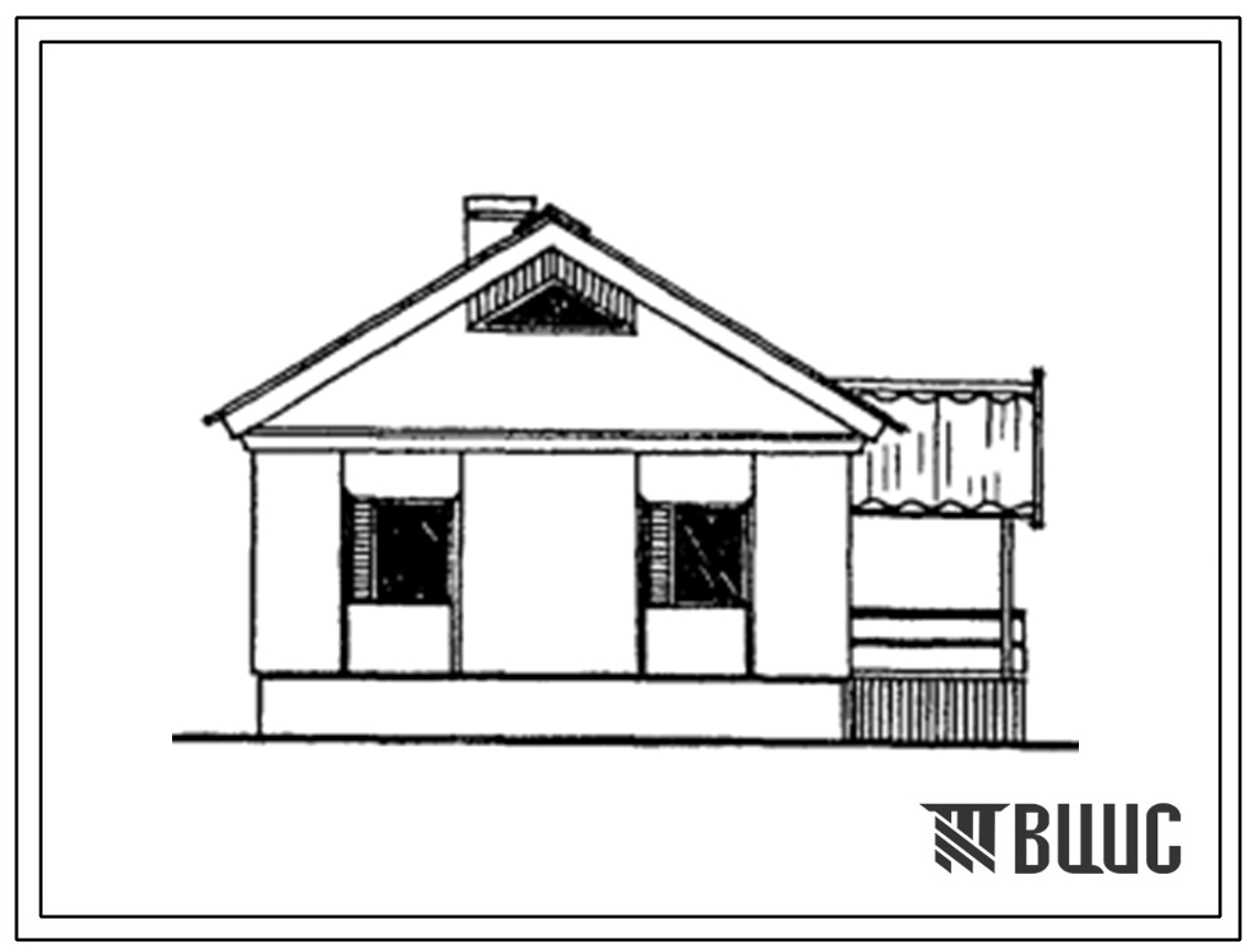 Типовой проект 183-000-601.13.87 Монолитный одноэтажный одноквартирный трехкомнатный жилой дом (для условий применения в Чувашской АССР)