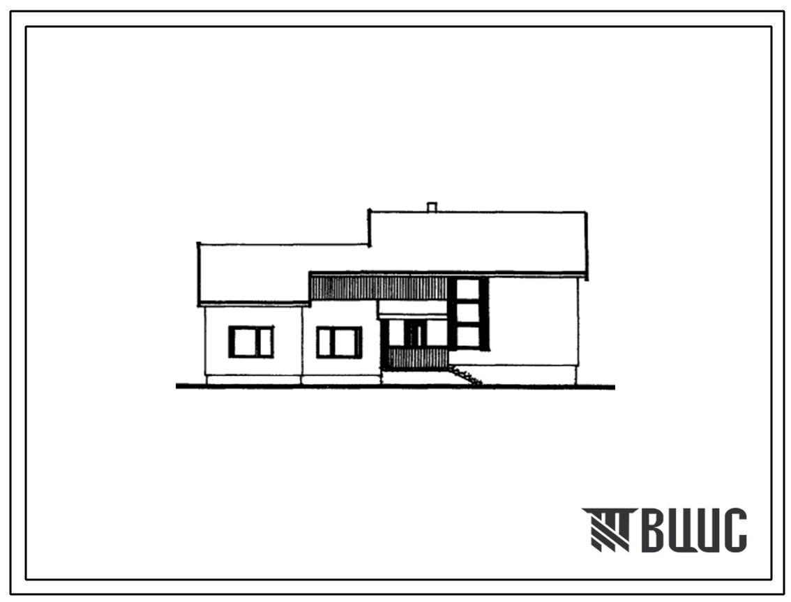 Типовой проект 184-212-5 Дом на 2 квартиры (двухкомнатных 2Б-1, трехкомнатных 3Б-1). Для строительства во 2Б и 2В климатических подрайонах Литовской ССР