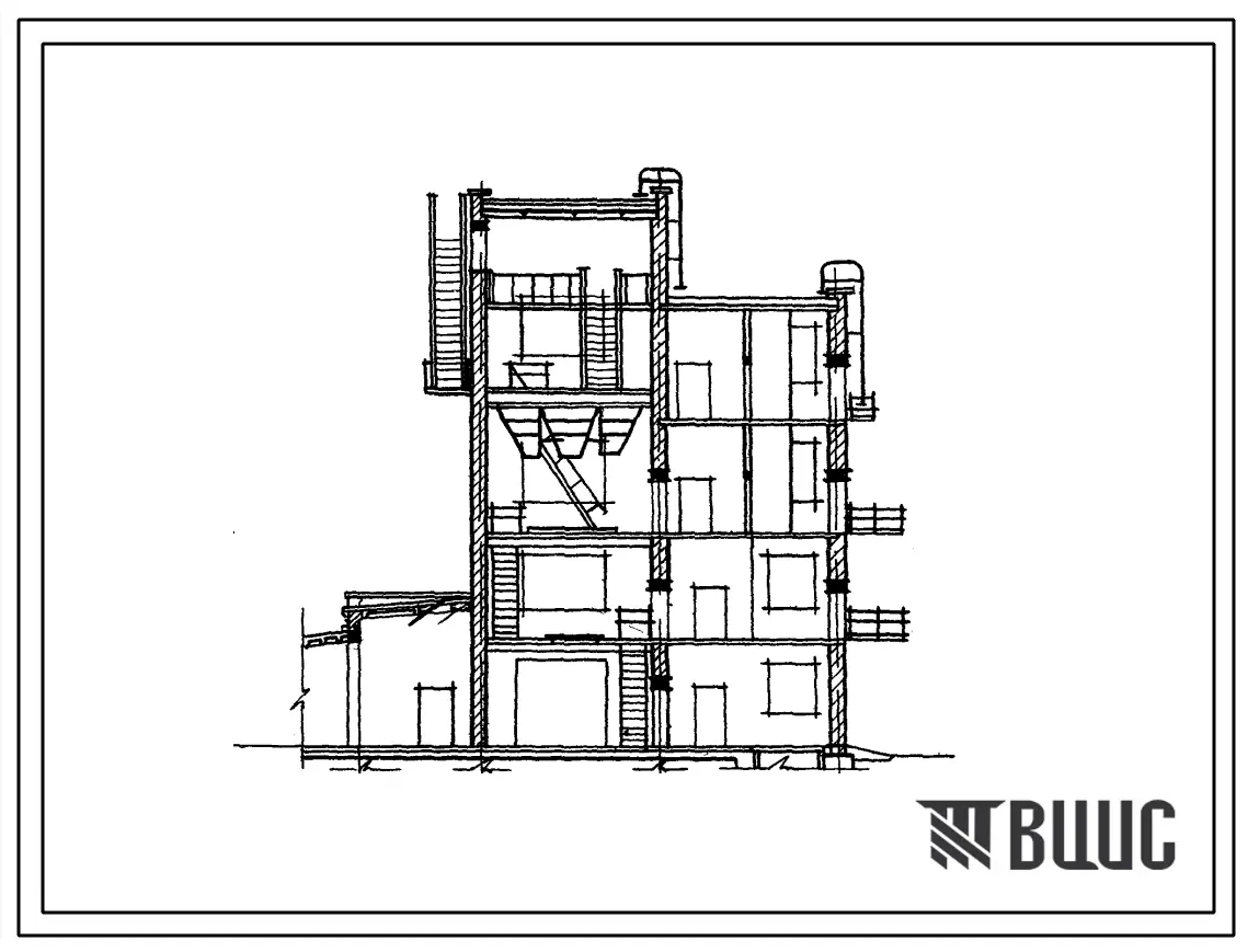 Типовой проект 409-15-33 Опорная база передвижной механизированной колонны Минсельстроя РСФСР с объемом строительно-монтажных работ 2,5-3,0 млн. руб. в год.