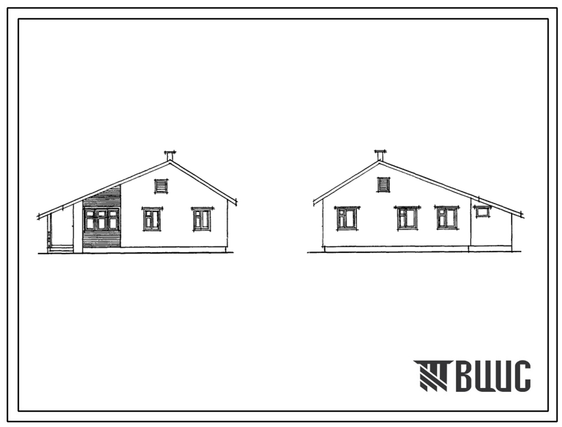 Типовой проект 184-115-110/1 Одноэтажный одноквартирный трехкомнатный жилой дом со стенами из местных материалов.