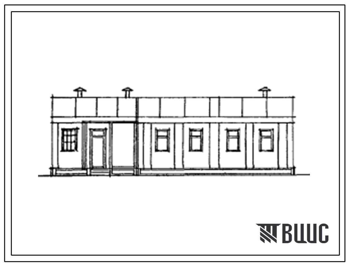 Типовой проект 181-000-436с.13.86 Одноэтажный одноквартирный 5-ти комнатный жилой дом из силикальцитных блок-панелей (для Ленинабадской области)