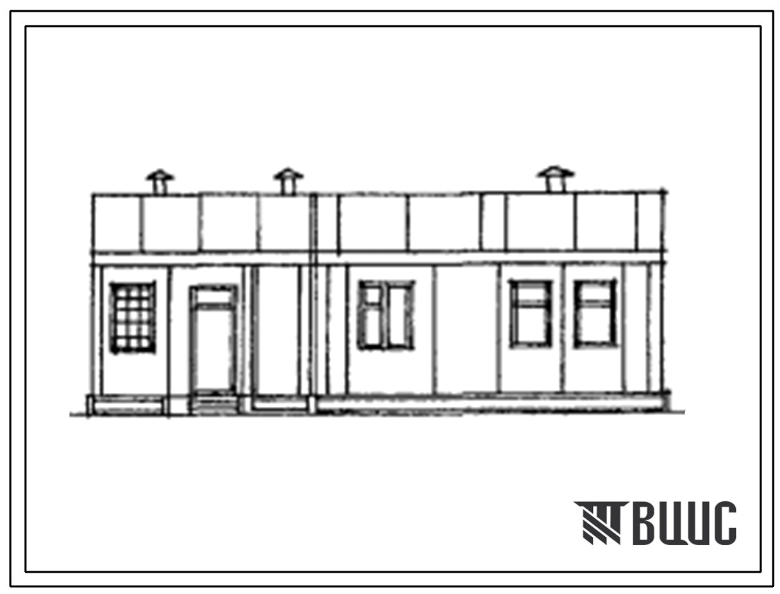 Типовой проект 181-000-435с.13.86 Одноэтажный одноквартирный 4-х комнатный жилой дом из силикальцитных блок-панелей (для Ленинабадской области)