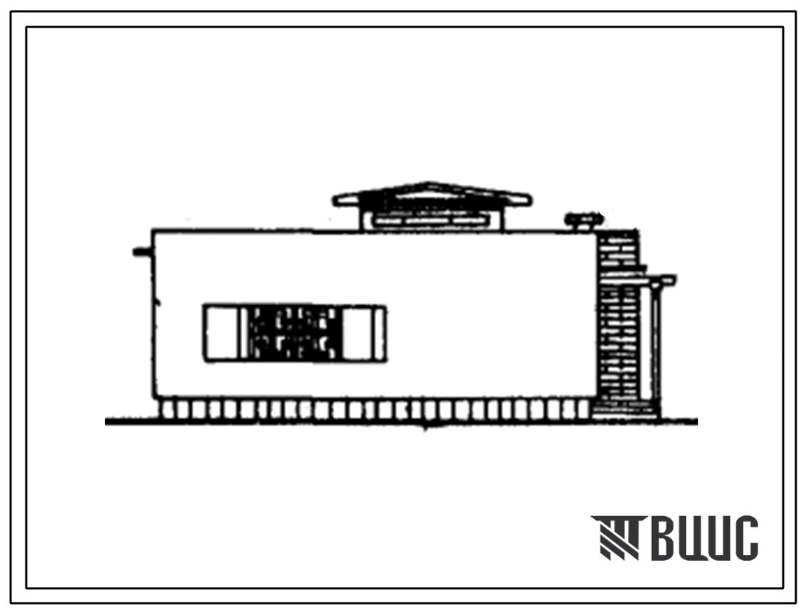 Типовой проект 184-40-102.86 Одноэтажный одноквартирный жилой дом с 4-комнатной квартирой (правый)