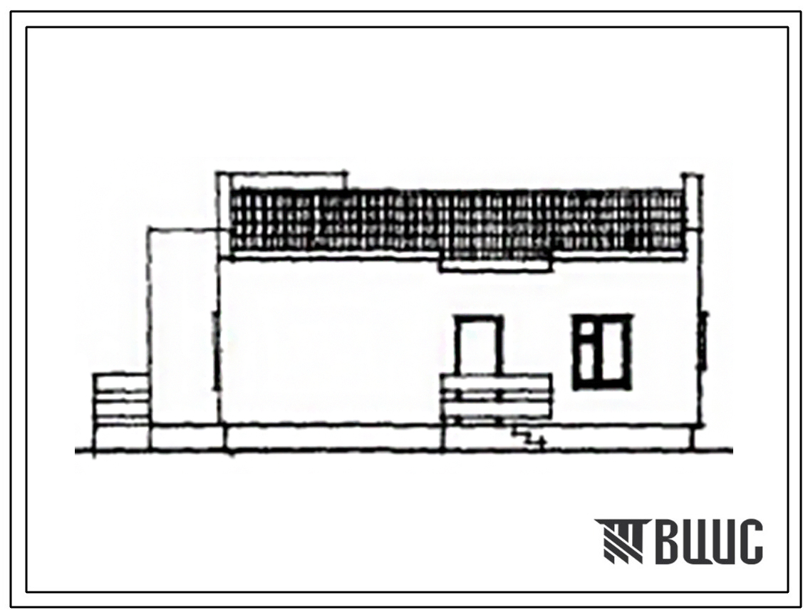 Типовой проект 184-000-190 Одноэтажный жилой дом с квартирой типа 3Б.
