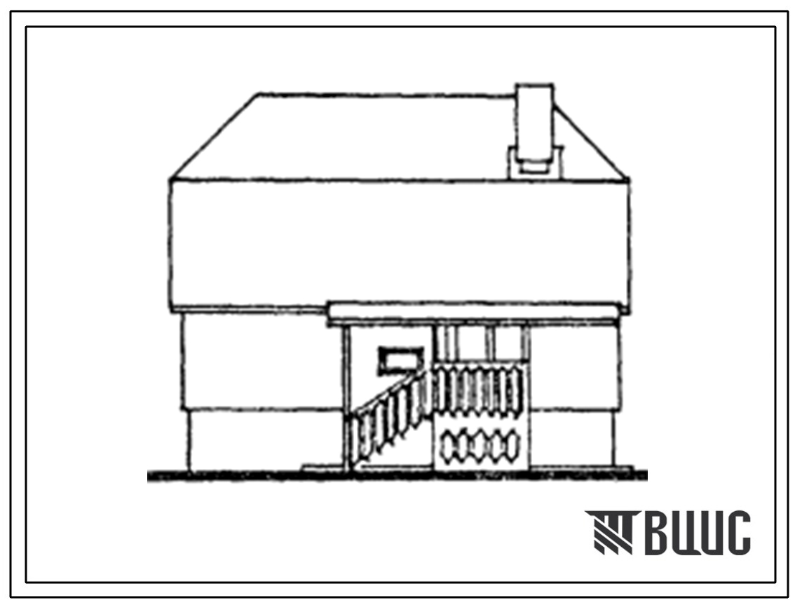 Типовой проект 143-000-749.13.88 Мансардный дом с пятикомнатной квартирой. Для Латвийской ССР