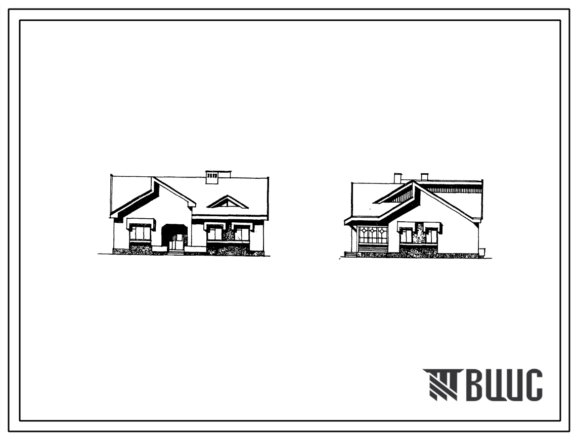 Типовой проект 185-000-192 Одноэтажный одноквартирный жилой дом с трехкомнатной квртирой для индивидуальных застройщиков.