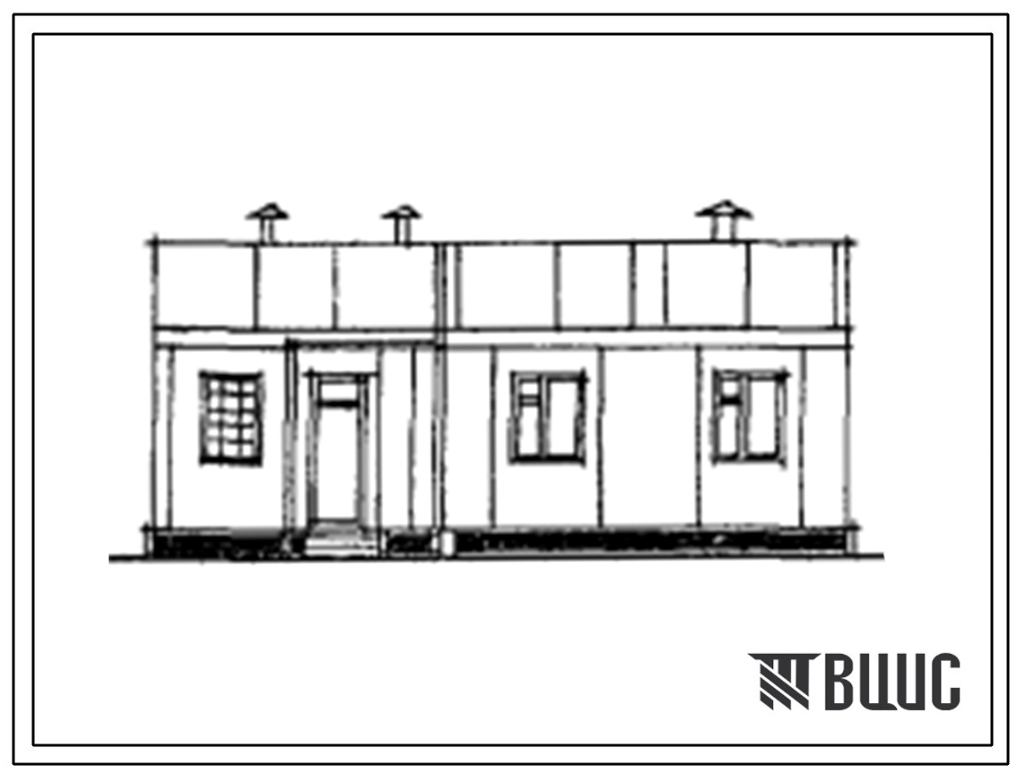 Типовой проект 181-000-434с.13.86 Одноэтажный одноквартирный 3-х комнатный жилой дом из силикальцитных блок-панелей (для Ленинабадской области)