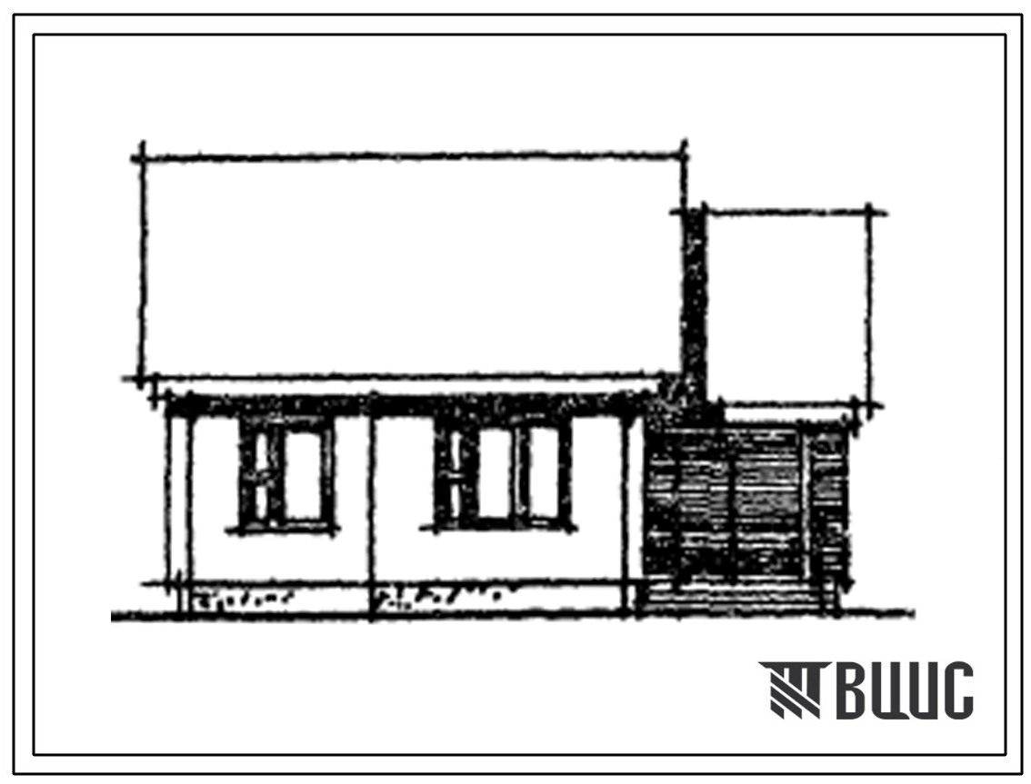 Типовой проект 181-97-100/1 Одноэтажный одноквартирный трехкомнатный жилой дом для кооперативного и государственного строительства в сельской местности.