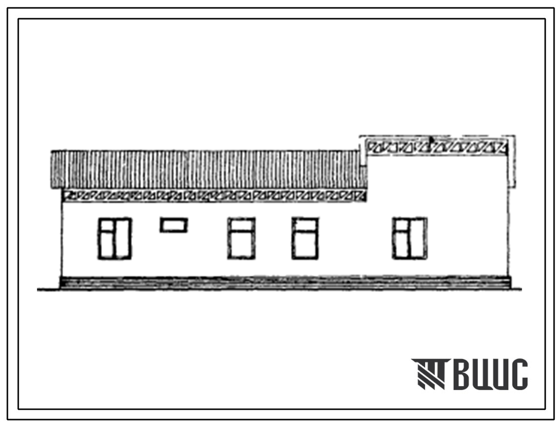 Типовой проект 184-000-535с.13.86 Одноэтажный одноквартирный жилой дом с 6-комнатной квартирой для индивидуальных застройщиков (южная подзона Узбекской ССР)