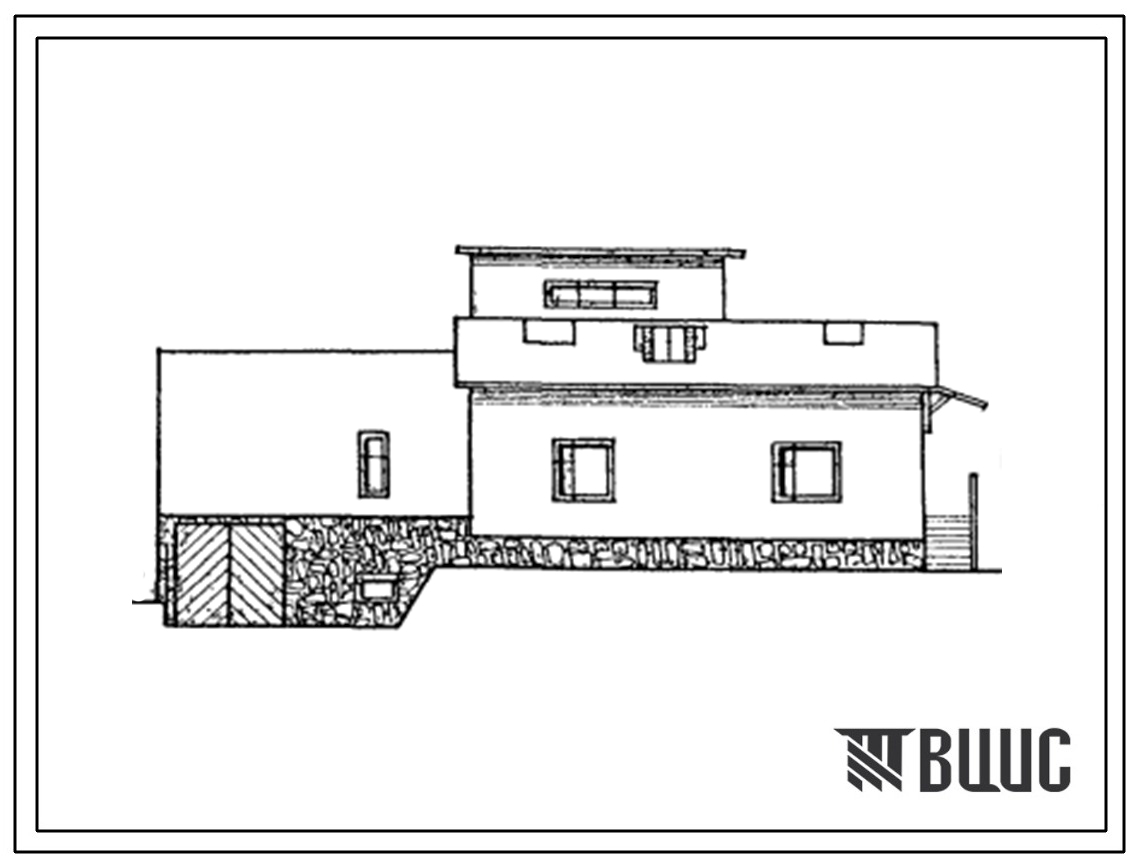 Типовой проект 184-40-115с.13.86 Одноэтажный одноквартирный жилой дом с 6-комнатной квартирой с надворными постройками для индивидуального строительства в предгорных районах южной зоны Узбекской ССР