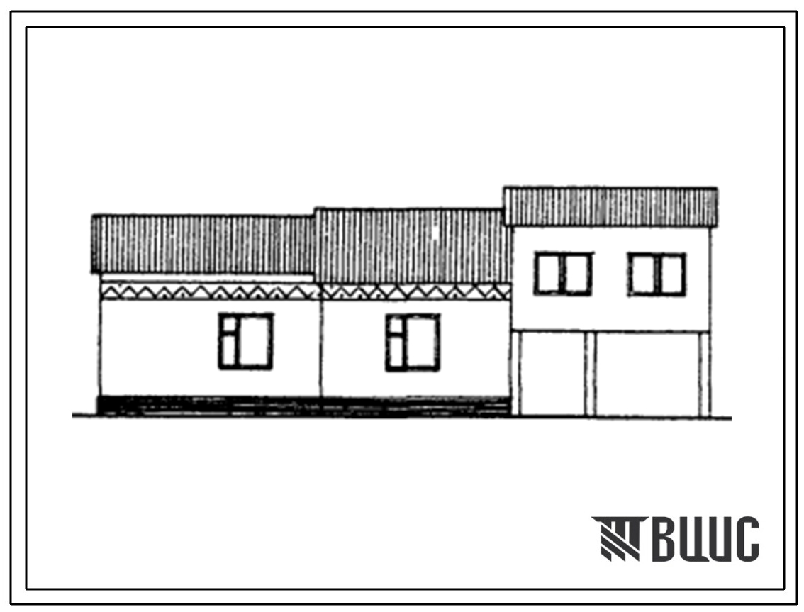 Типовой проект 184-000-537с.13.86 Одноэтажный одноквартирный жилой дом с 3-комнатной квартирой и балаханой для индивидуальных застройщиков (предгорная подзона Узбекской ССР)