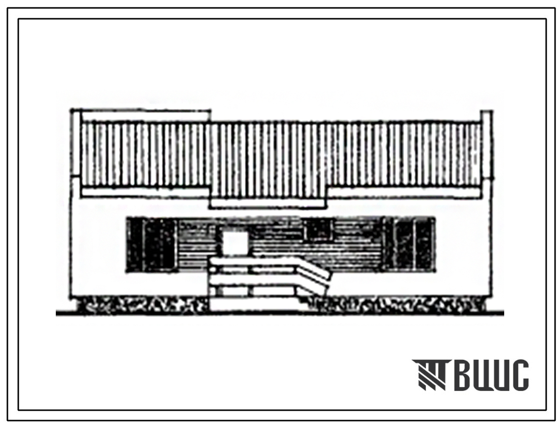 Типовой проект 184-52-229 Одноэтажный одноквартирный жилой дом с квартирой типа 5Б.