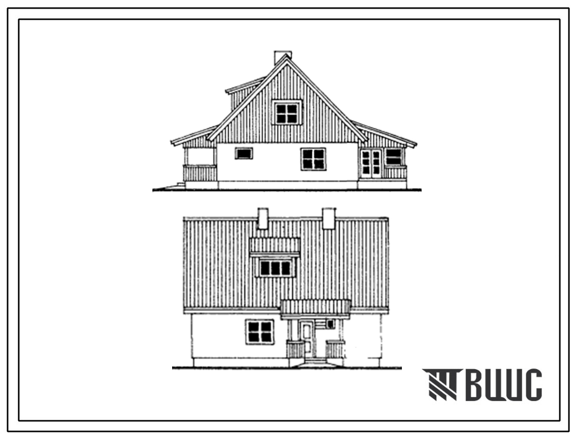Типовой проект 143-000-526.13.87 5-комнатный мансардный жилой дом (для строительства в Эстонской ССР)