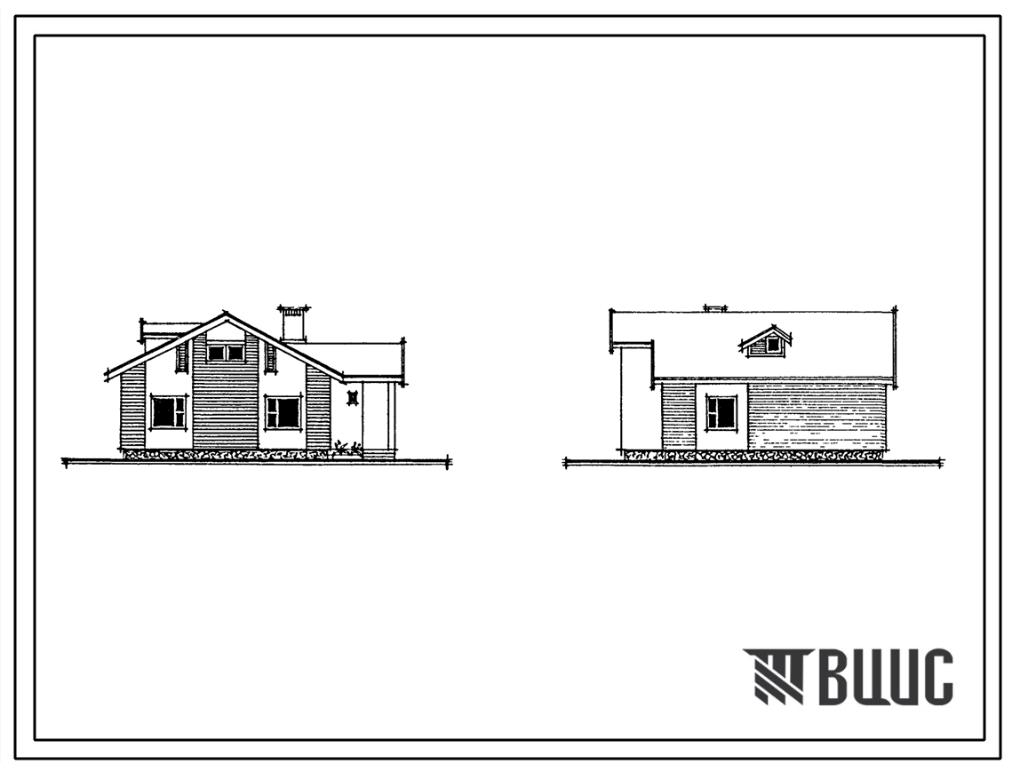 Типовой проект 184-89-125.13.88 Дом одноэтажный с трехкомнатной квартирой. Для Белорусской ССР