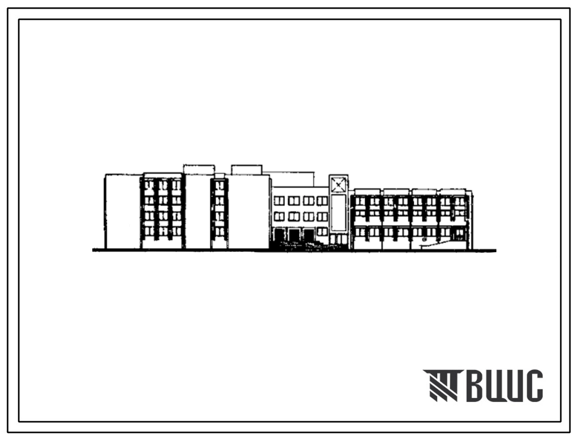 Типовой проект 224-1-406п.83 Общеобразовательная школа на 33 класса. Стены из кирпича.